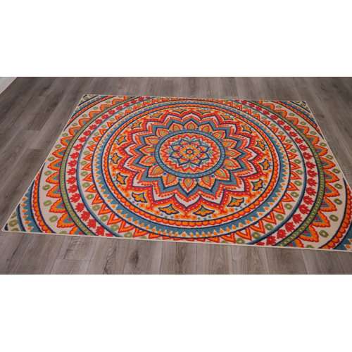 Langley Street Murray Canyon Machine Woven / Power Loomed Cream/Bright